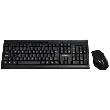 Imagem de Teclado e Mouse Sem Fio Satellite AK-726G Preto (Portugues)