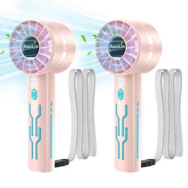 Imagem de Ventilador turbo portátil AOlin 7000rpm com USB recarregável de 4 velo