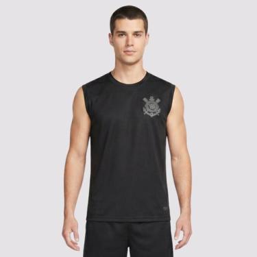 Imagem de Regata Corinthians Dry Logo Preta - Coimbra, M