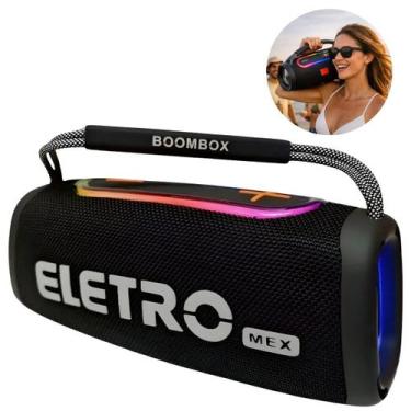 Imagem de Caixa de Som Portátil Eletro Boombox 50W Grave Forte Bluetooth Present