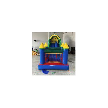 Imagem de Tobogã Premium Inflável Com Piscina De Bolinhas Motor 750w de brinde -