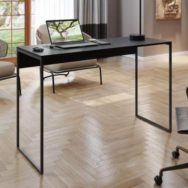 Imagem de Mesa de Escritório Home Office Start 90cm Estilo Industrial Preto - De