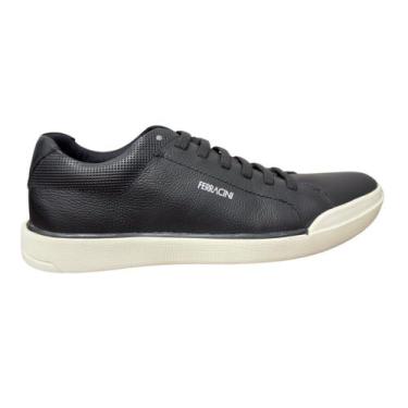 Imagem de Sapatênis Ferracini Masculino Couro, Preto, 40