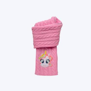 Imagem de Cachecol Unicórnio Encantado Infantil Menina Puket 050404010 Rosa, Ros