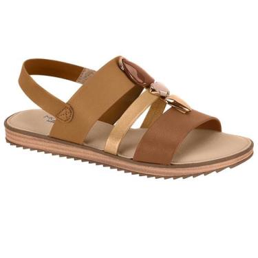 Imagem de Sandália Modare 7141.144 Casual UltraConforto, 35, Camel, Avela, Bronz