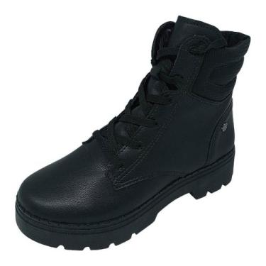 Imagem de Bota Coturno Infantil Menina Conforto Elegante Pink Cats, Preto, 32