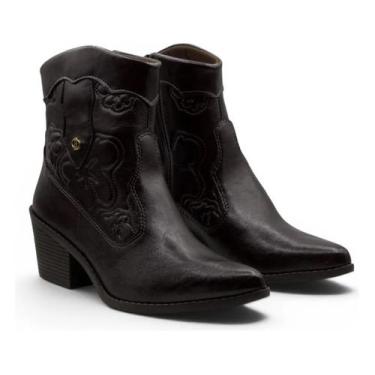 Imagem de Bota Dakota Feminina Western Texana D2762 -, Café, 38