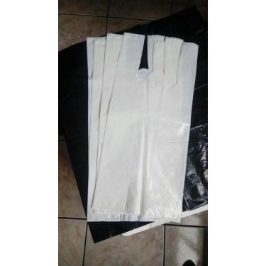 Imagem de Sacolas Plásticas Branca Reciclável Grossa Resistente 5 Kg - Higipack