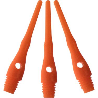 Imagem de Acessório de dardos Viper Dart: Tufflex III 2BA Thread Soft Tip Pontos de dardo, Laranja Neon, Pacote com 1000