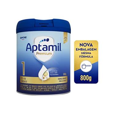 Imagem de Aptamil Premium 1, Danone Nutricia, 0-6 meses, Fórmula para Bebês e Fórmula Infantil, 800g
