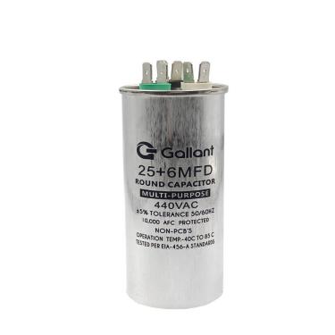Imagem de Capacitor CBB65 Gallant 25+6mf +-5% 440 VAC GCP60D25A-IX400