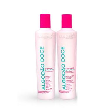 Imagem de Shampoo E Condicionador Algodão Doce Souple Liss Efeito Nuvem 2X300ml