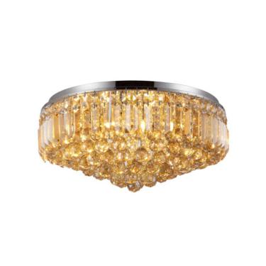 Imagem de Lustre Paflon Brienne 53,5X25cm Cromado E Cristais Champagne