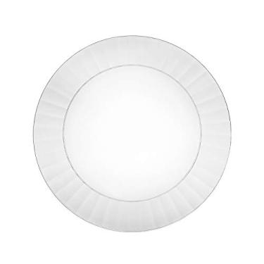 Imagem de Pratos retangulares de plástico rígido de qualidade de luxo Party Essentials, Clear, 7.5" 24-Count, 1