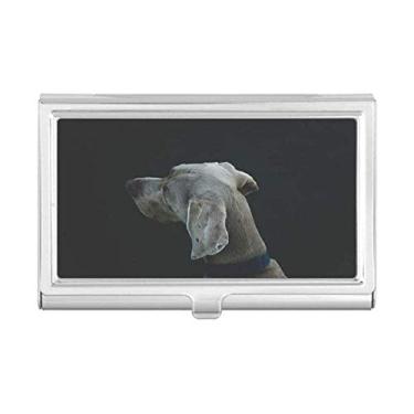 Imagem de Porta-cartões de visita Lonely Night Dog Pet Animal