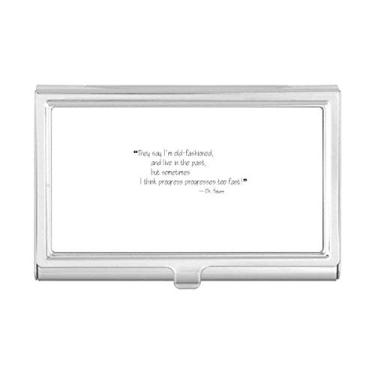 Imagem de Progress Progresses Too Fast Citações Porta-cartões Carteira de bolso