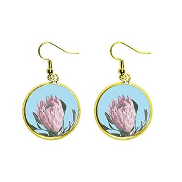 Imagem de Brinco feminino com pingente de orelha de caranguejo brasileiro com pingente dourado