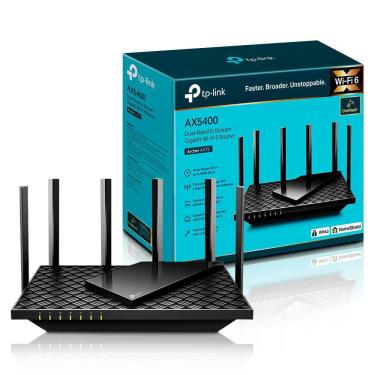 Imagem de Roteador Tp-Link Wireless Gigabit Dual Band 5400mbps 6 Antenas - ArcherAX72