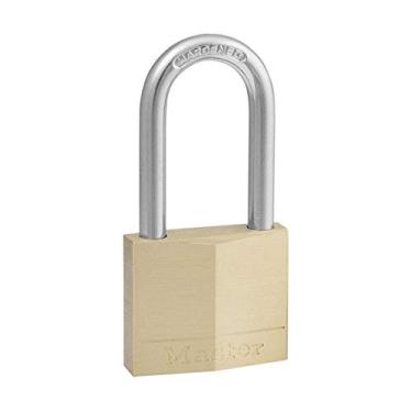 Imagem de Master Lock Cadeado de latão sólido 140DLF com chave, 1 pacote