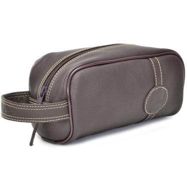 Imagem de Necessaire Masculina Viagem Couro Porta Objeto
