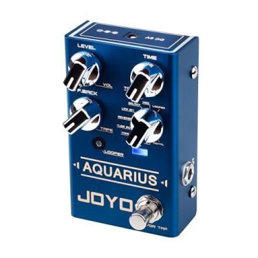 Imagem de JOYO Digital Delay Effect Pedal with Looper (5 Minutes ) R Series 8 Digital Delay Effects for Electric Guitar (Aquarius R-07)