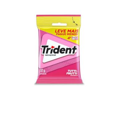 Imagem de Chiclete Trident Tutti-Frutti 32g - Pacote Com 4 embalagens