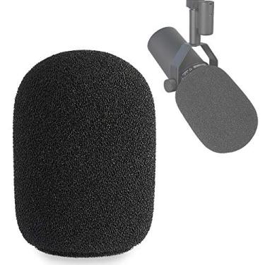 Imagem de Para-brisas para microfone SM7B – Filtro Pop de espuma para proteção contra vento personalizada para microfone Shure SM7B para bloquear plosivas da YOUSHARES