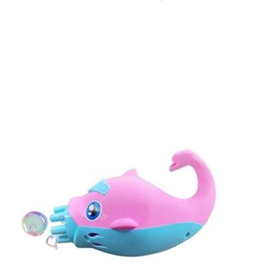 Imagem de Golfinho Bolhudo Bolhas Sabão Criança Infantil Rosa E Azul 5
