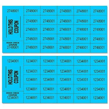 Imagem de Lancaster Bingo Company Auction Tickets - 1000 Sheets - Assorted Colors (Blue)