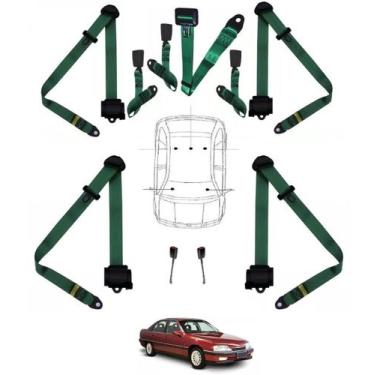 Imagem de Kit cinto de segurança COMPLETO para CHEVROLET OMEGA + fechos - HCML, 