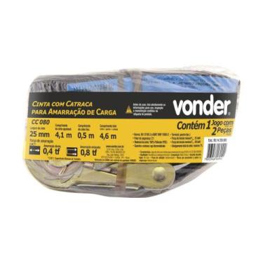 Imagem de Jogo de cinta com catraca para amarração de carga 0,8 tf/0,4 tf, CC 08