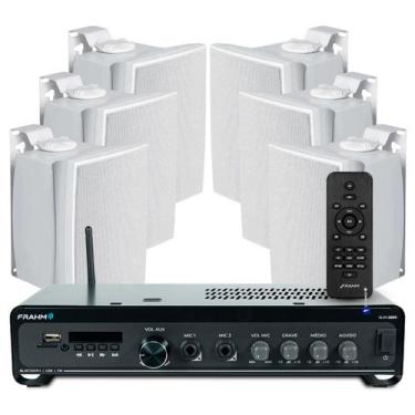 Imagem de Kit Som Ambiente Jbl Para Area Gourmet Lojas Bluetooth Usb Sd Tv + 6 C