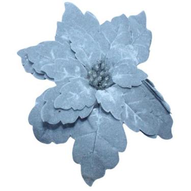 Imagem de Flor Artificial de Natal 24CM COR:CINZA - Elite