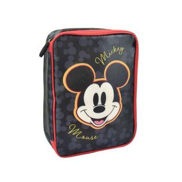 Imagem de Estojo Infantil Bau Box Disney Mickey Mouse Escolar Dac