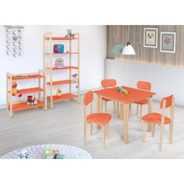 Imagem de Conjunto Colorê Para Quarto Infantil Estante 75cm + Estante 150cm + Me