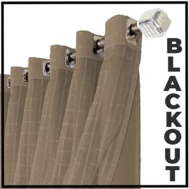 Imagem de cortina blackout Roma corta luz 2,10 x 1,70 quarto bege - Bravin Enxov