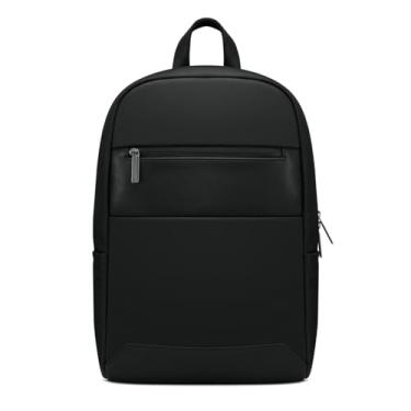 Imagem de Mochila para laptop thinkplus de 15,6 polegadas (B500) – Bolsa acolchoada para tablet e computador de 15 L com zíper YKK Lock – Mochila minimalista elegante e resistente à água, preta
