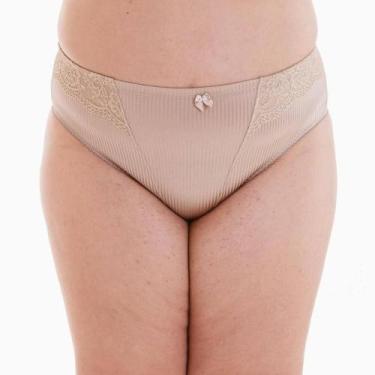 Imagem de Calcinha Cavada com Renda Lut 816 Canelada - Lut Lingerie, Chocolate, 