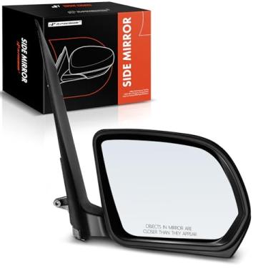 Imagem de A-Premium Espelho retrovisor manual do lado do passageiro - compatível com Mercedes-Benz Metris 2016 2017 2018 2019 2020 - Espelho retrovisor externo preto dobrável manual não aquecido - Substituição