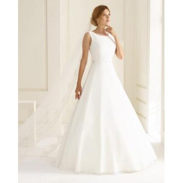 Imagem de Vestido De Noiva Moderno E Delicado Cerimonia Dia Ou Noite - AUGUI Noi