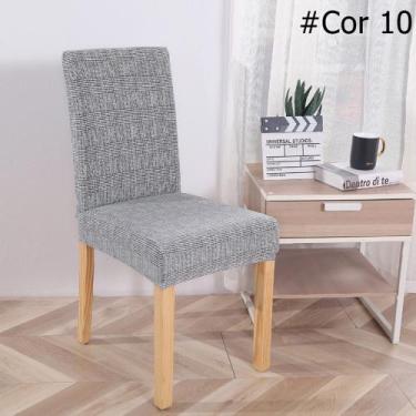 Imagem de Kit 6 Capas de Cadeira Spandex Mesa Sala de Jantar, Estampada, tamanho