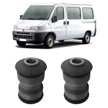 Imagem de Kit 2 Bucha Dianteira Feixe Mola Traseira Ducato 1994-1996 - Auto Flex
