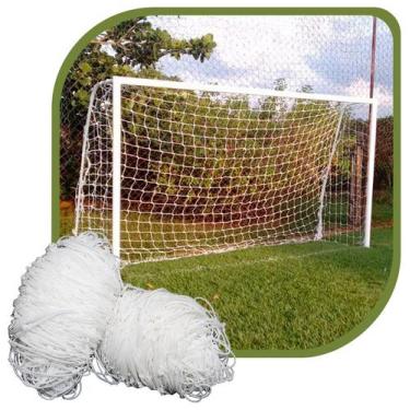 Imagem de Par de Rede para Trave de Gol Society Suiço 5mts Fio 2 Nylon  - Gismar