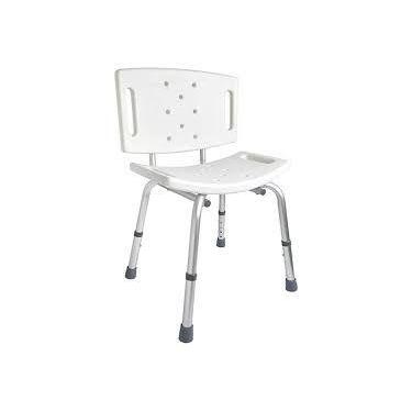 Imagem de Banqueta Banco Para Banho Adulto E Idoso Com Encosto - Zimedical