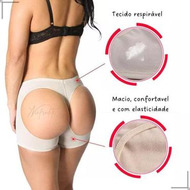 Imagem de Calcinha Short Empina Levanta Bumbum Sem Bojo Efeito Silicone - Ninfro
