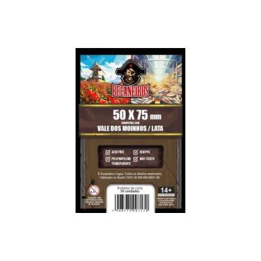 Imagem de Sleeves Customizados Vale dos Moinhos e Lata 50 x 75mm Bucaneiros 50 u