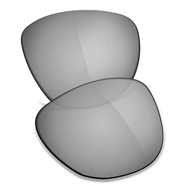 Imagem de TRUSHELL Lentes de reposição polarizadas para óculos de sol Oakley Frogskins Mix OO9428, Espelhado prateado - polarizado, Frogskins Mix