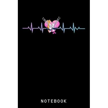 Imagem de Vaporwave Anime Kawaii Japanese Pastel Goth Heartbeat Sushi Journal Notebook: Lined 6x9 120 Pages Notebook, Cute Anime Girl Diary Or Notepad For Sketching And Writing, Gift For All Anime Lovers