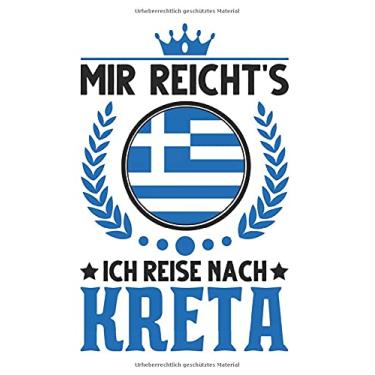 Imagem de Kreta Notizbuch: Griechenland Urlaub Spruch Rhodos Kreta Reise / 6x9 Zoll / 120 karierte Seiten Seiten