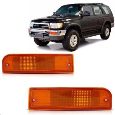 Imagem de Par pisca seta parachoque hilux srv 2002 2003 2004 - DEPO